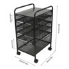 YIYIBYUS Rolling File Cabinet with 5 Drawers, Craft Cart Organizer with Wheels - 3 of 4