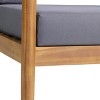 Magnolia 2pc Patio Acacia Wood Club Chairs: Water-Resistant Cushions - Christopher Knight Home - 3 of 4
