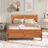 CAVINAS Twin/Full/Queen Size Modern Platform Bed Frame with Headboard & Wood Slat Support,No Box Spring Needed - 2 of 4