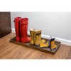 Good Directions 30" x 13" Pebbles Rectangular Indoor Outdoor Boot Tray Brass - 2 of 4