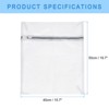 Unique Bargains Mesh Laundry Wash Bags with Zipper for Delicate Clothing 5 Pcs - 2 of 4