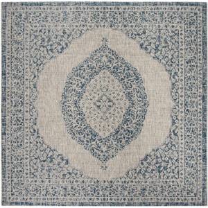Courtyard CY8751 UV & Stain Resistant Non-Shedding Power Loomed Indoor/Outdoor Rugs - Safavieh - 1 of 4