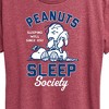 Women's - Peanuts - Linus and Snoopy Sleep Society Since 1950 Short Sleeve Graphic T-Shirt - 2 of 4