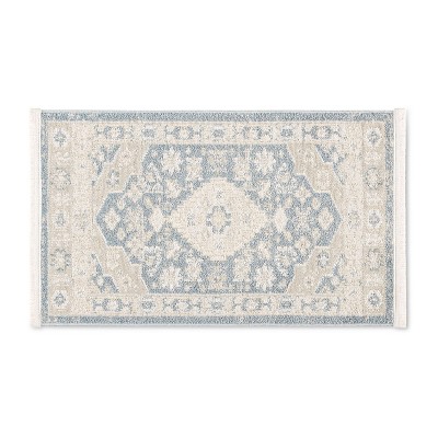 TOWN & COUNTRY EVERYDAY Rein Center Medallion Everwash Washable Area Rug
