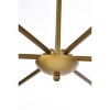 Elegant Lighting Cohen 36 inch pendant in black and brass - 3 of 4