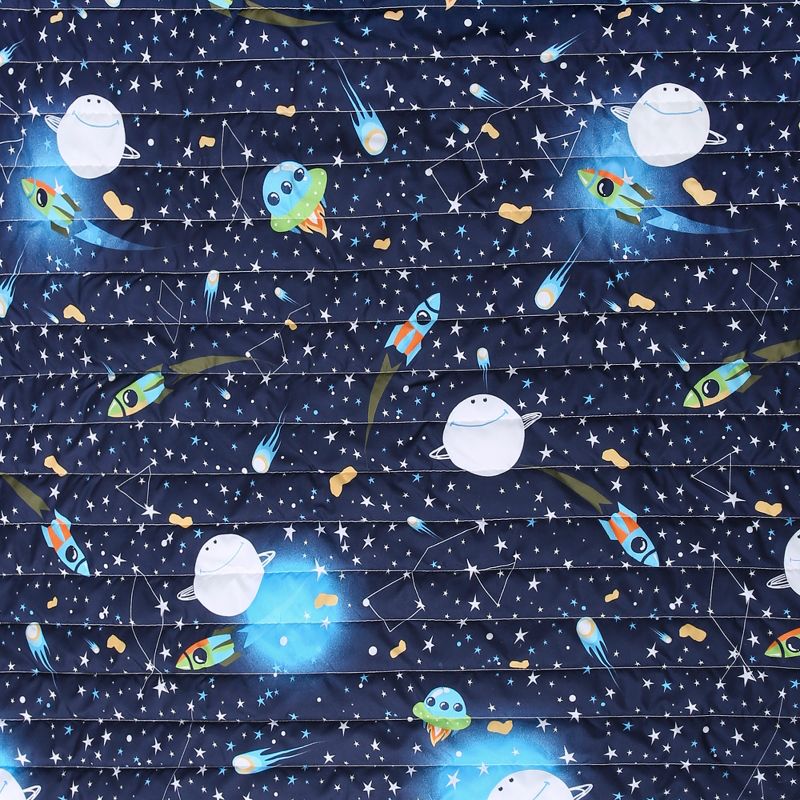 50&#34;x60&#34; Kids&#39; Universe Faux Shearling Throw Blanket Navy - Lush D&#233;cor, 4 of 10