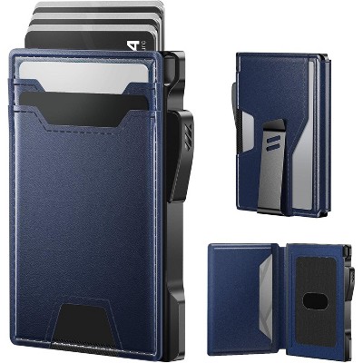 Paaaawaters typecase Wallet for Men: Rfid-blocking with Money Clip Slim Leather Bifold ID Window Smart Pop Up Card