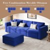 Buenhomino Modern DIY Sectional Sofa, Modular Sectional Couches for Living Room，Dark Blue Velvet - 2 of 4