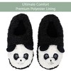 Elanze Designs Panda Black Women's Animal Cozy Plush Lined Non Slip Fuzzy Slipper - Small - 2 of 4