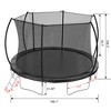 Jump Into Fun 14FT Trampoline With Fence,360-Degree Safety Net,Double-side color pad,Ladder,Curved Fence Pole Built To Last For Kids And Adults - 2 of 4
