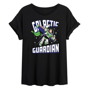 Women's - Disney - Buzz Galactic Guardian Oversized Graphic T-Shirt - 1 of 4