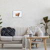 Stupell Industries Highland Cow in Snow Black Framed Giclee Art - 2 of 4