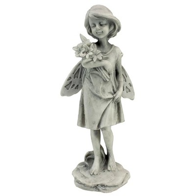 Design Toscano Rose Garden Fairy With Flowers Statue