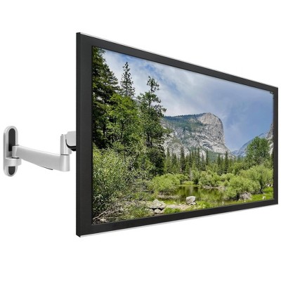 Mount-It! Adjustable Silver and Black Full Motion TV Wall Mount