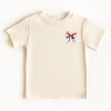 The Juniper Shop Patriotic Bow Star Coquette Toddler Short Sleeve Tee - 2 of 4