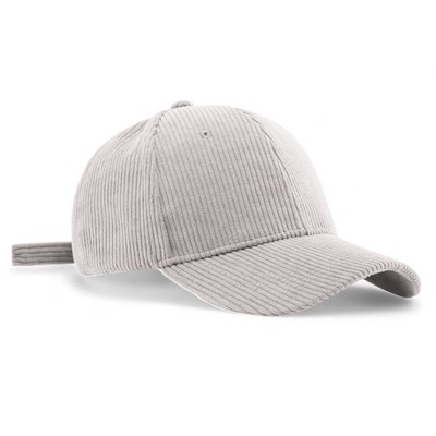 Anna-Kaci Corduroy Fashion Baseball Cap with Adjustable Strap for a Casual Look