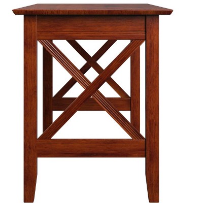 Lexington Medium Walnut Wood Computer Desk with Drawer