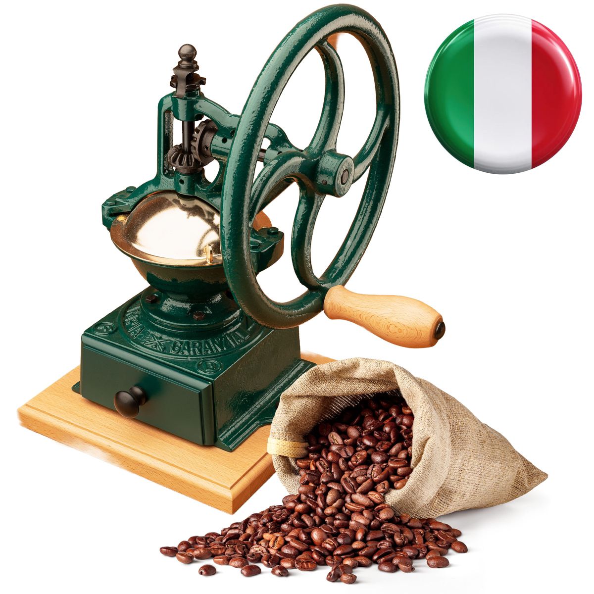 Classic Cuisine Cast Iron Burr Manual Coffee Grinder - thumbnail 9