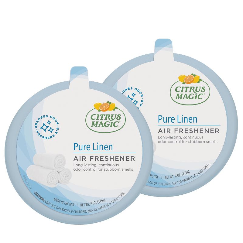 Citrus Magic Solid Air Freshener - Pure Linen - 2pk, 3 of 9