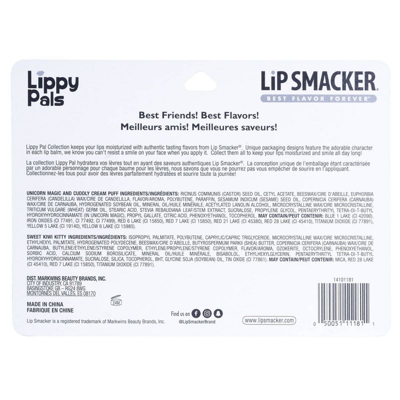 Lip Smacker Lippy Pal Lip Balm - Unicorn/Panda/Kitten - 0.54oz/3pk, 5 of 8