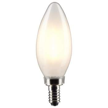 Satco B11 E12 (Candelabra) Filament LED Bulb Warm White 60 Watt Equivalence 2 pk