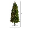 6ft. Slim Spruce Artificial Christmas Tree with 300 Warm White Multifunction LED Lights & 724 Branches – Holiday X-Mas Glow - 2 of 4