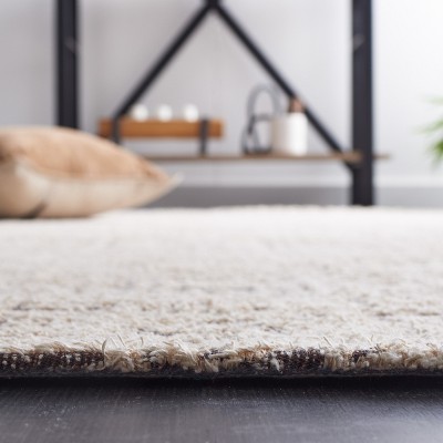 Ivory Geometric Flat Woven Rectangular Area Rug, 3' x 5'