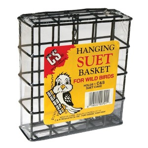 C & S Hanging Suet Basket, Single Suet Feeder, Holds 1 Suet Cake - 1 of 3