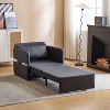 NicBex 3-in-1 Convertible Chair/Floor Bed - Sofa to Sleeper with Charging Tray Table, Fabric Upholstery - 3 of 4