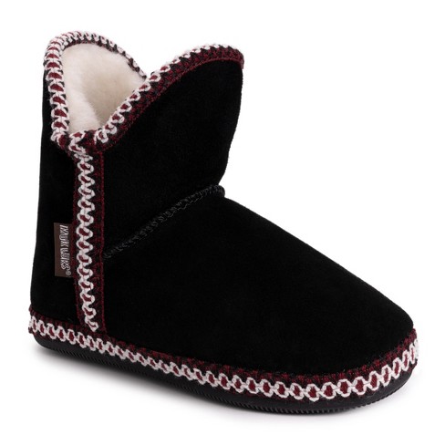 Muk Luks Women's Macee Slippers-ebony S (5-6) : Target