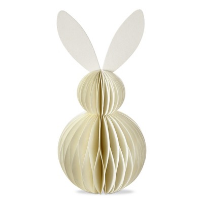 TAG Easter Ivory Bunny Paper Standing Decor Large 5.0L x 5.0W x 11.8H inches