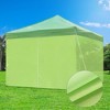 InstaHibit Universal Sidewall Zipper UV30+ Fits 10x10ft Canopy Picnic 1 Piece Green - 3 of 4