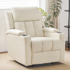 LOVMOR Large Manual Recliner Chair in Fabric for Living Room - 1 of 4