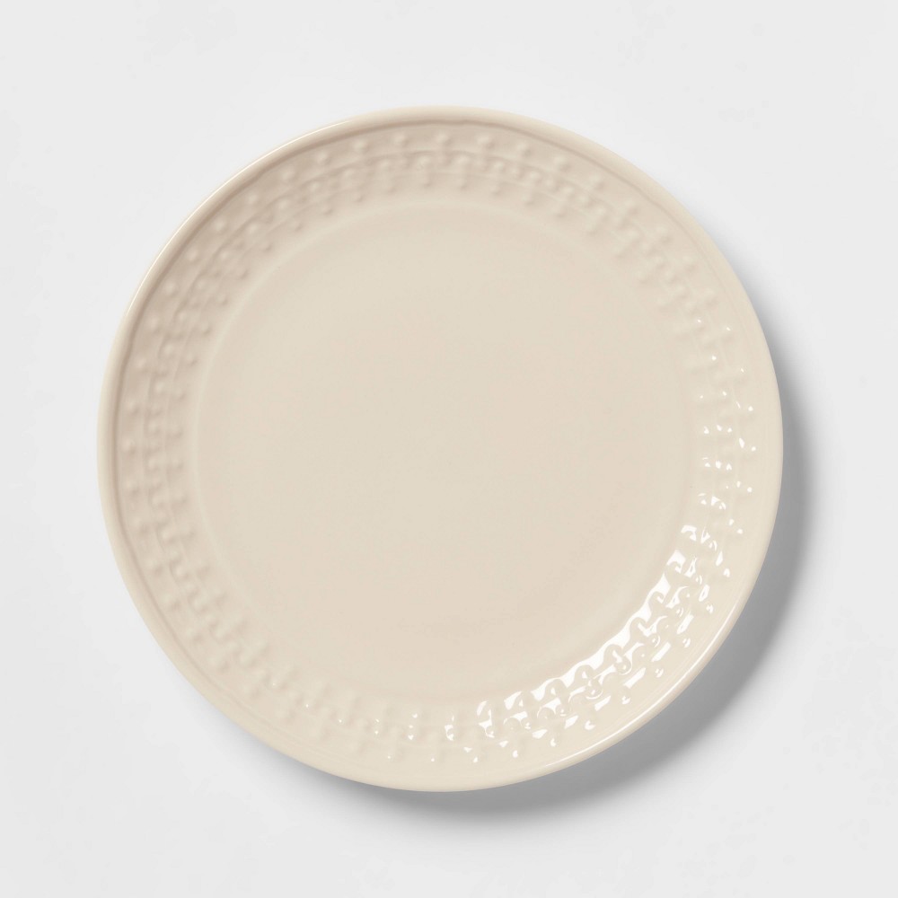 8" Stoneware Fairlee Salad Plate White - Threshold