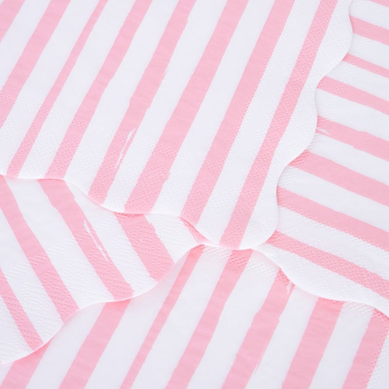 Meri Meri Pink Stripe Small Napkins (Pack of 16), 3 of 4