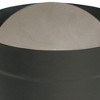DuraVent 6 Inches 24 Gauge Steel Single Wall Air Insulated Damper Section As Wood Burning Stove Top Connecting Adapter, Black - 4 of 4
