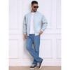 INSPIRE CHIC Men's Casual Stylish Lightweight Full Zip Up Bomber Jacket - 4 of 4