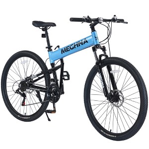 29Inch Mountain Bike,21-Speed Aluminium Alloy Trail Commuter City Bike With Double Disc Brakes, Front Suspension Fork Commuter City Bicycles Women Men - 1 of 4