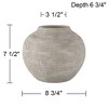 Studio 55D Sparta 7 1/2" High Pumice Gray Ceramic Vase - 4 of 4