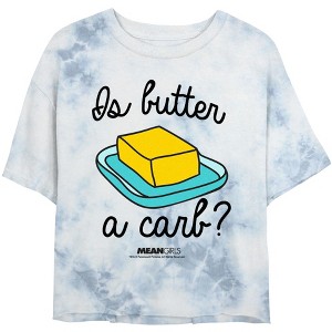 Junior's Mean Girls Regina George Butter Quote Crop T-Shirt - 1 of 4