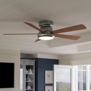 Urban Ambiance Luxury Traditional Indoor Ceiling Fan,  11.6"H x 52"W,  Brushed Nickel, UHP9231 - 1 of 4