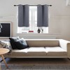 PiccoCasa Window Rod Pocket Valance Thermal Insulated Curtain Panels 2Pcs - 2 of 4