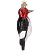 Old World Christmas Glass Blown Ornament for Christmas Tree, Red Headed Woodpecker - 3 of 4