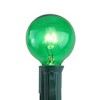 Northlight Pack of 25 Incandescent G40 Green Christmas Replacement Bulbs - 2 of 2