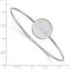 Black Bow Jewelry Sterling Silver Delta Delta Delta Greek Life Bangle Bracelet 7 Inch - 2 of 3