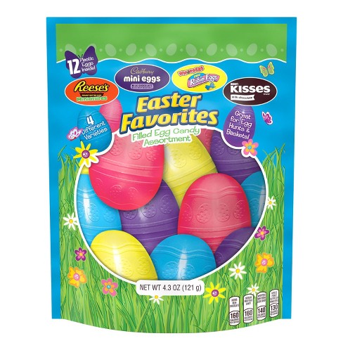 Hershey's Easter Favorites Assorted Chocolate Filled Plastic Eggs - 4.3oz/12ct - image 1 of 4