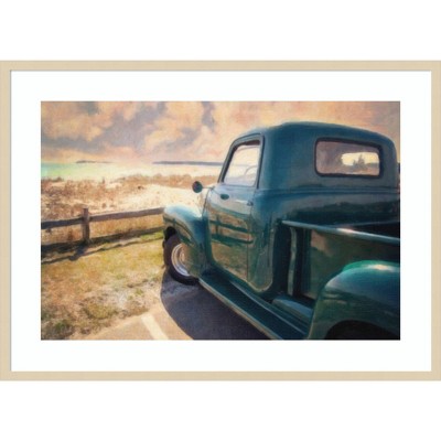 Great Ride Great View Framed Giclee Print in Svelte Natural