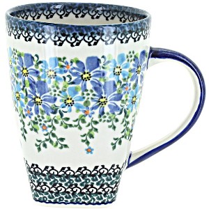 Blue Rose Polish Pottery K06 Galia Large Coffee Mug - 1 of 2