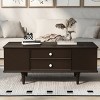 47.2" Transitional Rectangle Coffee Table with Drawers and Hidden Side Storage,Modern Living Room Center Table-Baofuwish - 3 of 4
