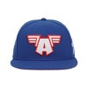 Marvel Universe Captain America A Logo Blue Snapback Hat-OSFA - 3 of 4